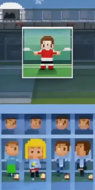 Kick Fall gameplay: ball smashing a glass tower